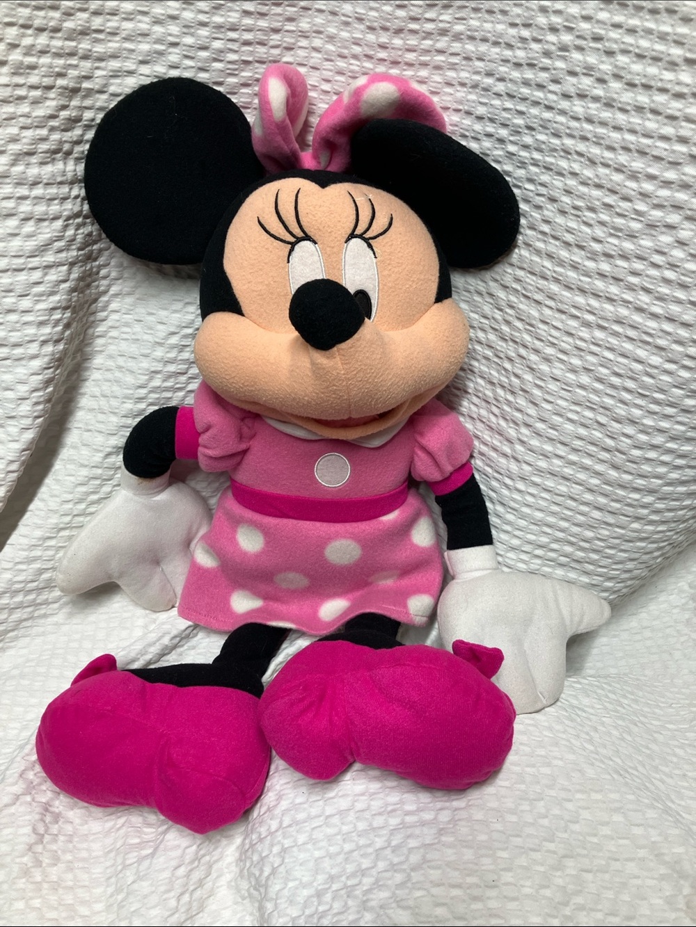 Disney Pink Minnie Mouse Plush with Polka Dot Dress